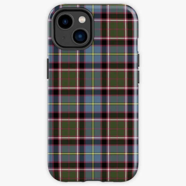 Clan Stirling Weathered Tartan iPhone Case