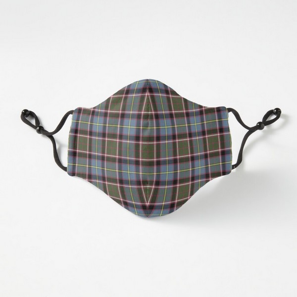 Stirling Weathered tartan fitted face mask