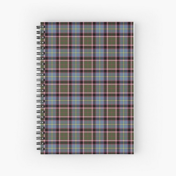 Stirling Weathered tartan spiral notebook