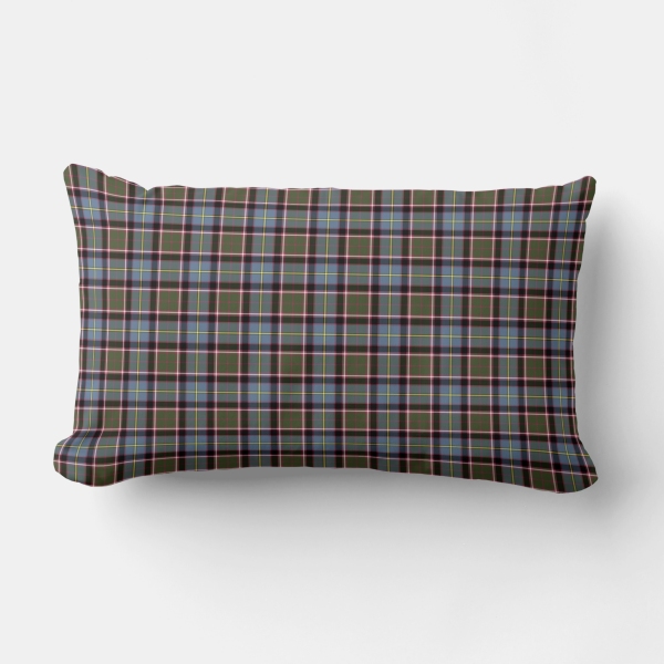 Stirling Weathered tartan lumbar cushion