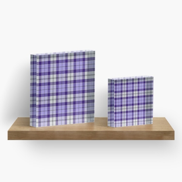 Strathclyde Ancient tartan acrylic block