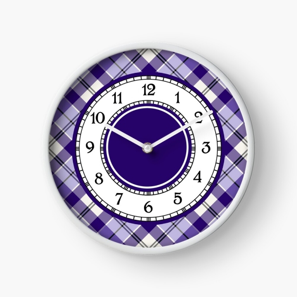 Strathclyde Ancient tartan wall clock