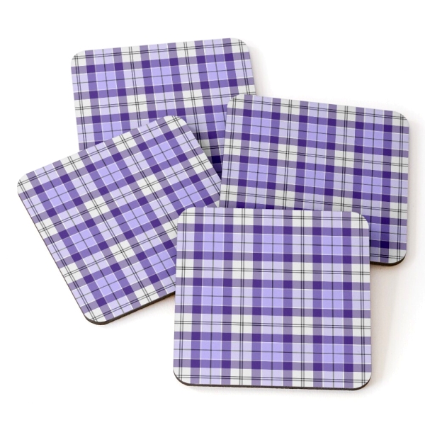 Strathclyde Ancient tartan beverage coasters