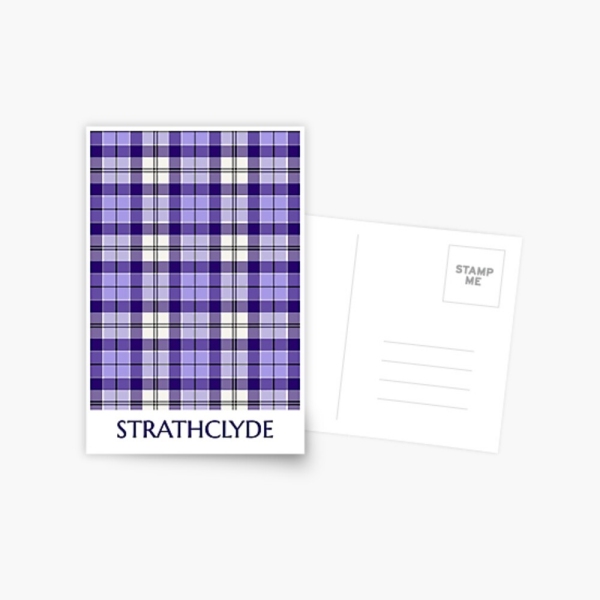 Strathclyde Ancient tartan postcard