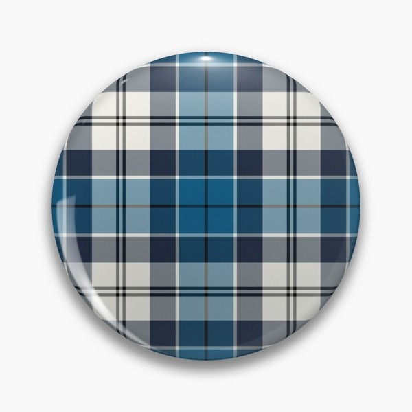 Strathclyde District tartan pinback button