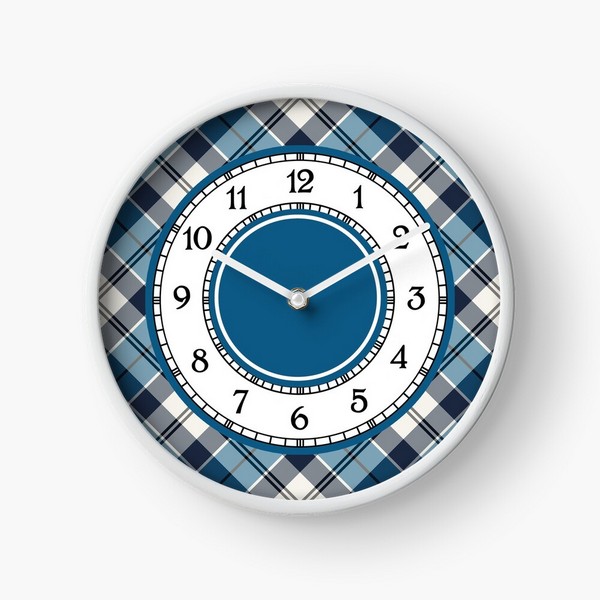 Strathclyde District tartan wall clock