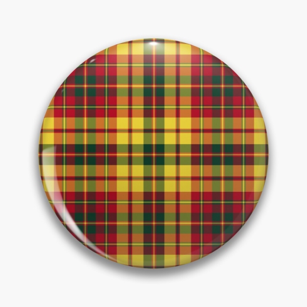 Strathearn District tartan pinback button