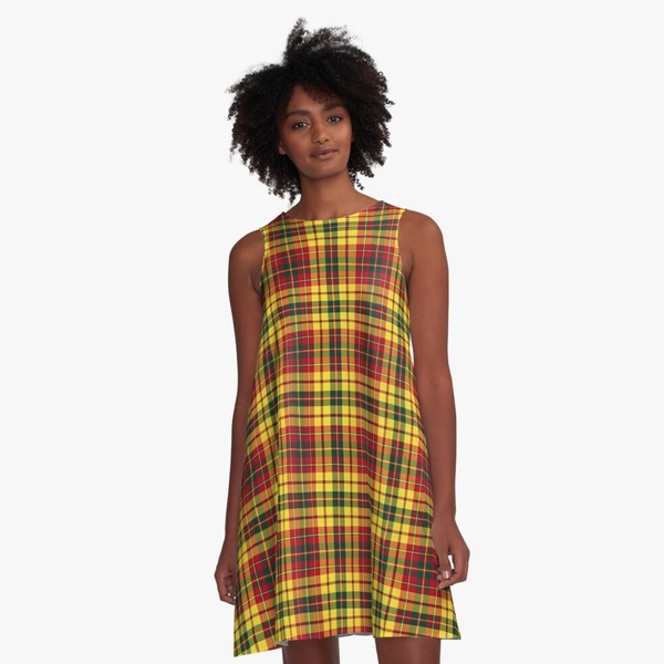 Strathearn District tartan a-line dress