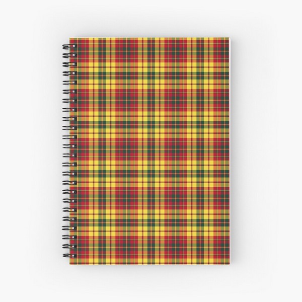 Strathearn District tartan spiral notebook