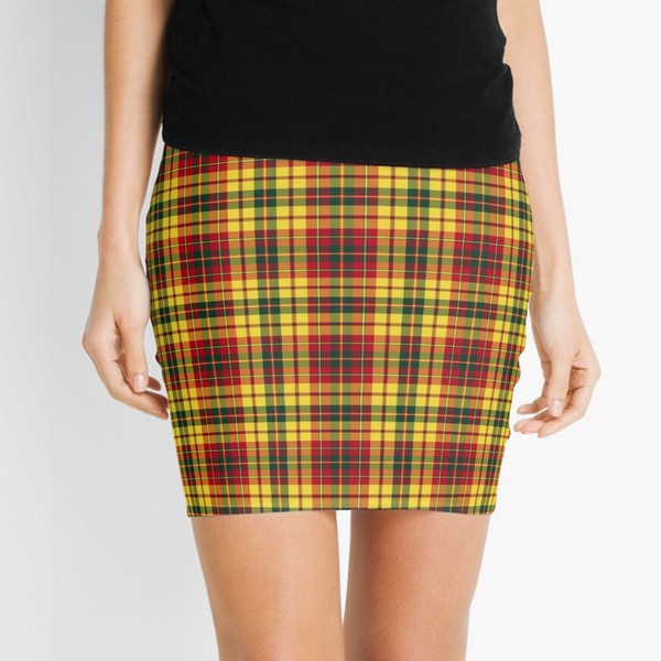 Strathearn District tartan mini skirt