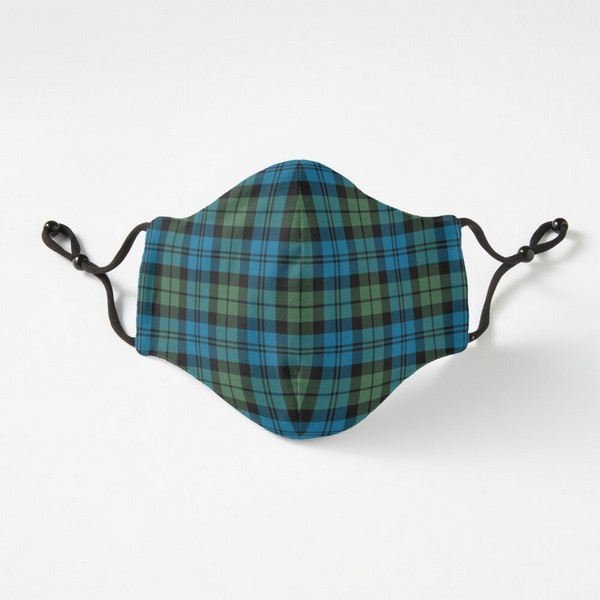 Strathspey District tartan fitted face mask