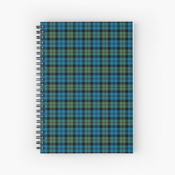 Strathspey District tartan spiral notebook