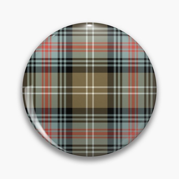 Sutherland Ancient tartan pinback button