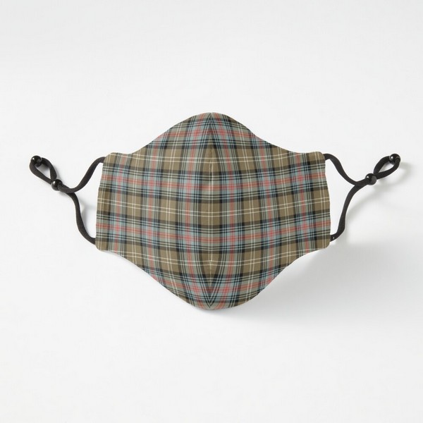 Sutherland Ancient tartan fitted face mask