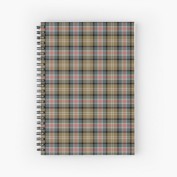 Sutherland Ancient tartan spiral notebook