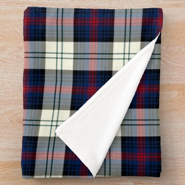 Sutherland Dress tartan fleece throw blanket