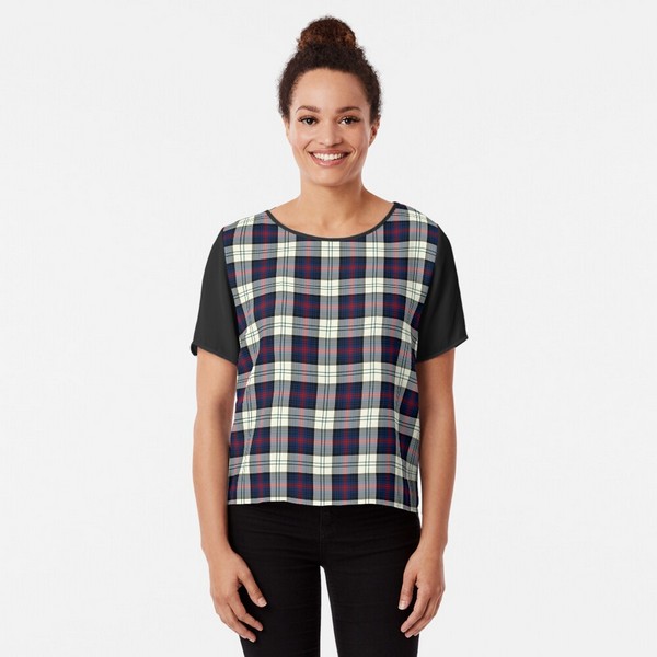 Sutherland Dress tartan chiffon top