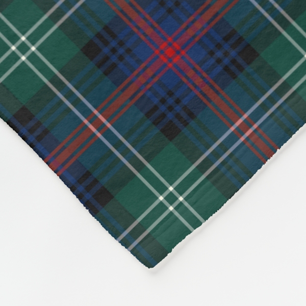 Sutherland tartan fleece blanket