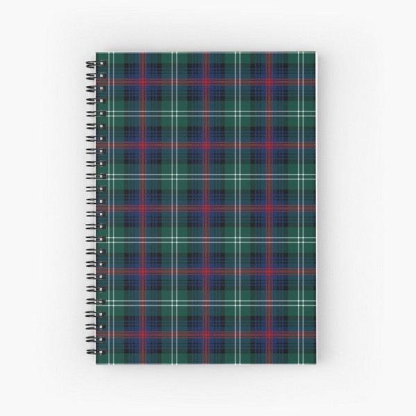 Sutherland tartan spiral notebook