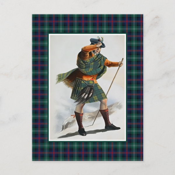 Clan Sutherland vintage postcard from Plaidwerx.com