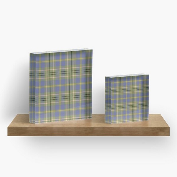 Clan Taylor Ancient tartan acrylic block