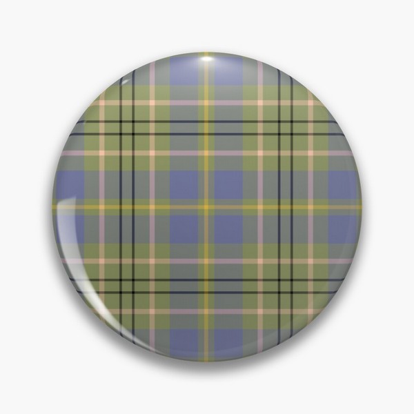 Clan Taylor Ancient tartan pinback button