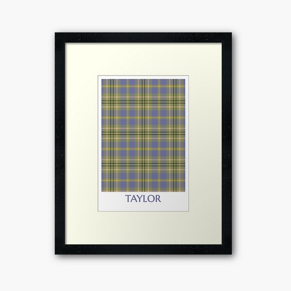 Clan Taylor Ancient tartan framed print