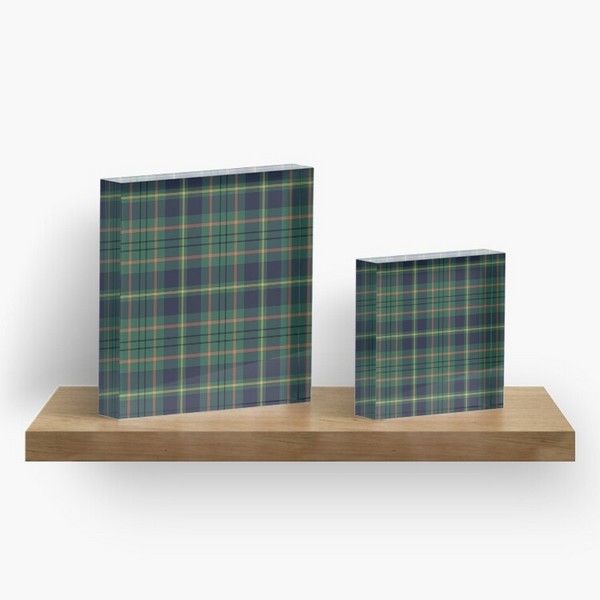 Taylor tartan acrylic block