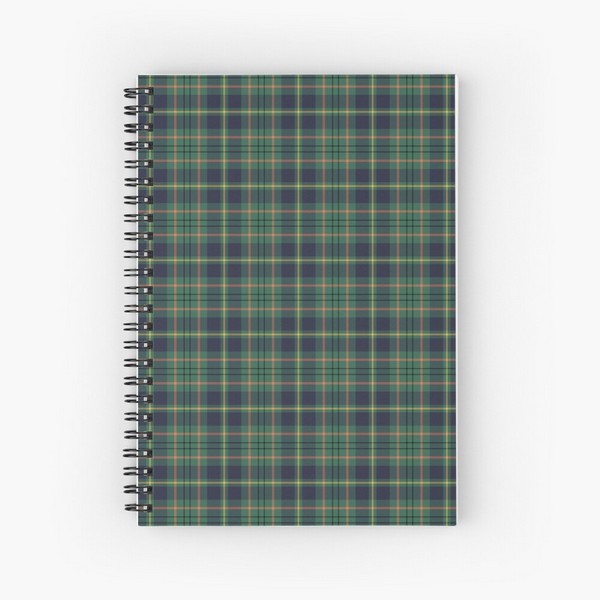 Taylor tartan spiral notebook
