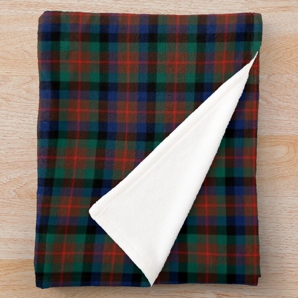 Clan Tennant tartan fleece throw blanket