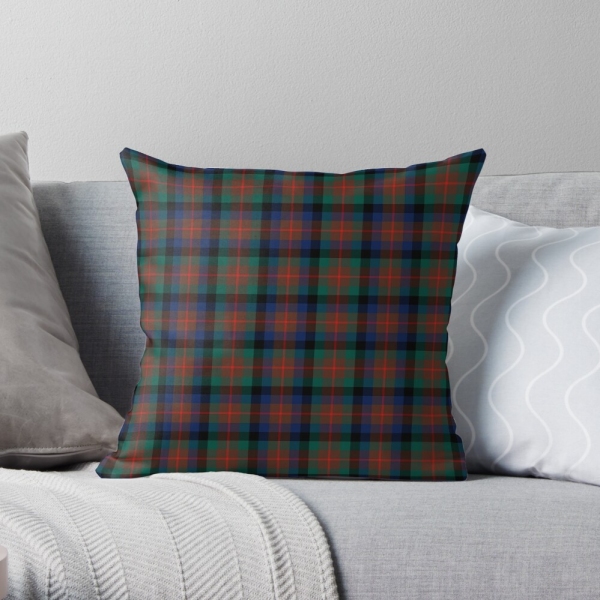 Clan Tennant tartan throw pillow