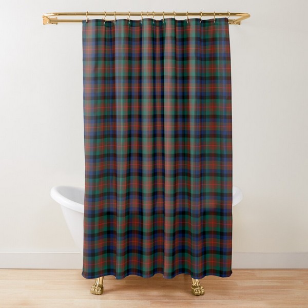 Clan Tennant tartan shower curtain