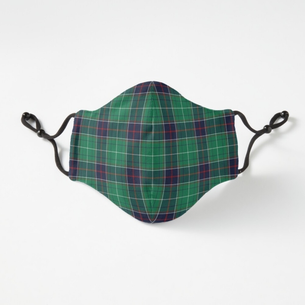 Tennessee tartan fitted face mask