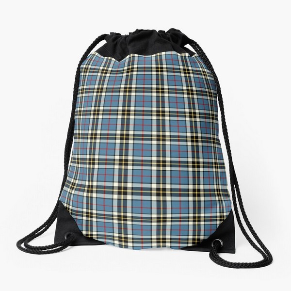 Thompson Blue Dress tartan drawstring bag