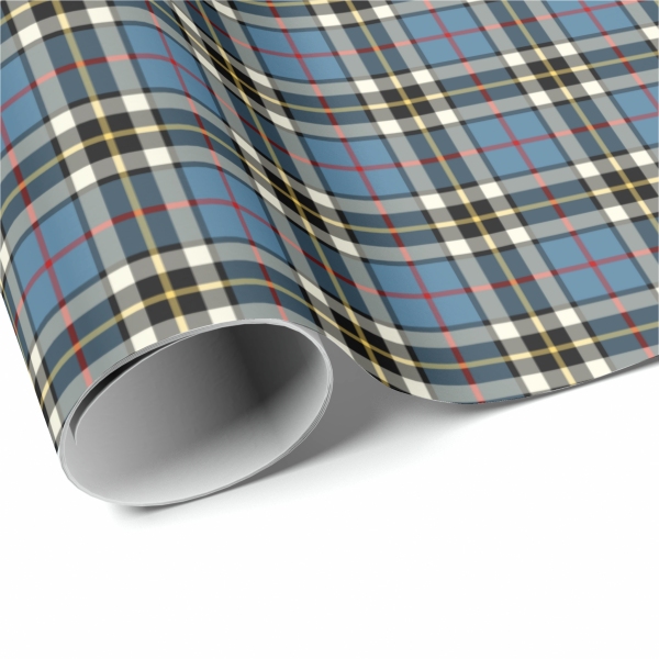 Thompson Blue Dress tartan wrapping paper