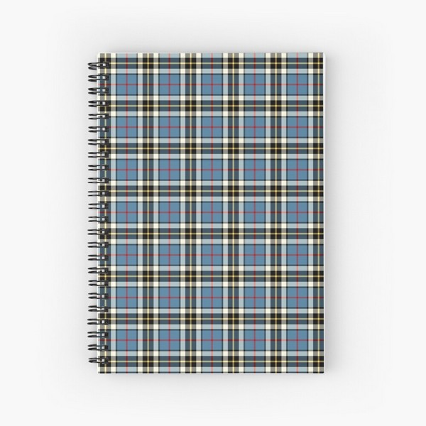 Thompson Blue Dress tartan spiral notebook