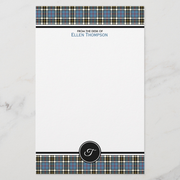 Clan Thompson Blue Dress Tartan Stationery