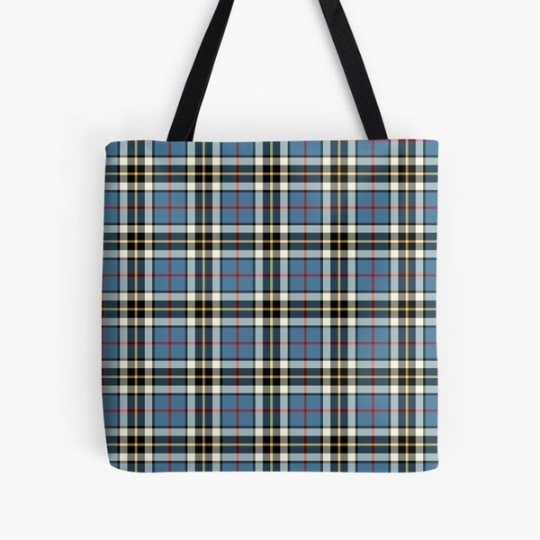 Thompson Blue Dress tartan tote bag