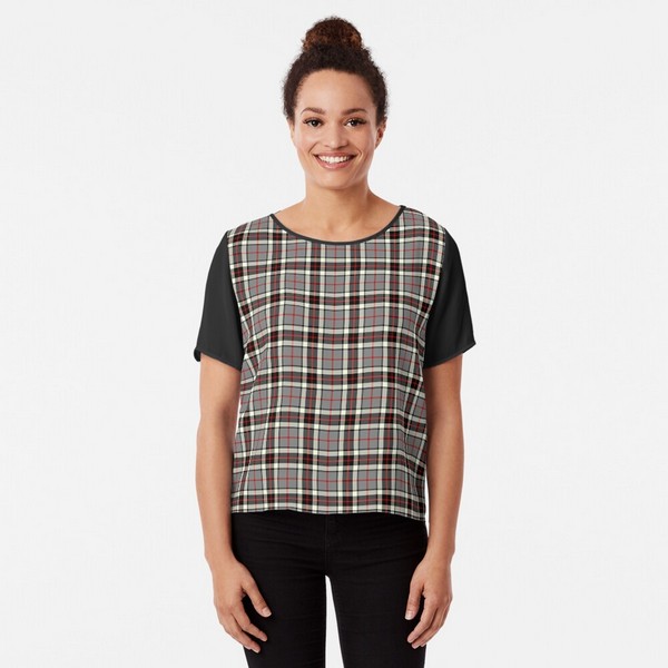 Thompson Gray Dress tartan chiffon top