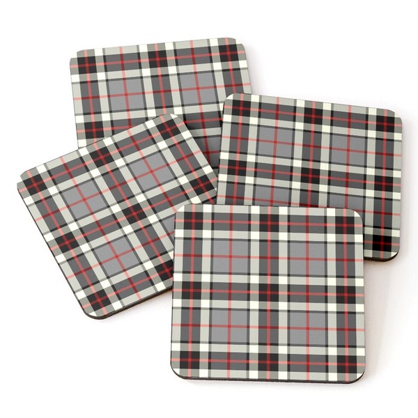 Thompson Gray Dress tartan beverage coasters