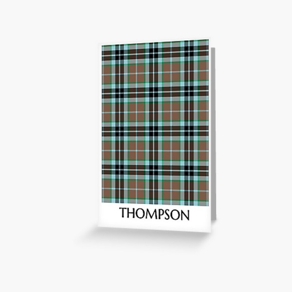 Thompson Hunting tartan greeting card