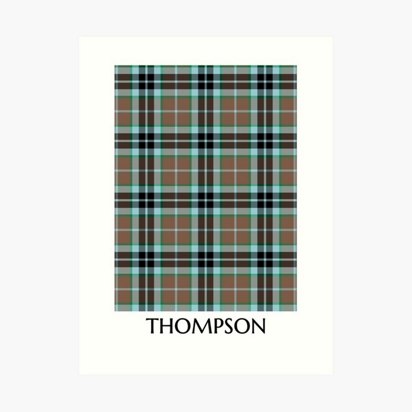 Thompson Hunting tartan art print