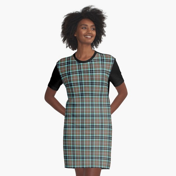 Thompson Hunting tartan tee shirt dress