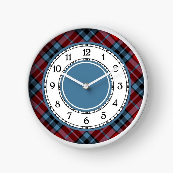 Thompson tartan wall clock