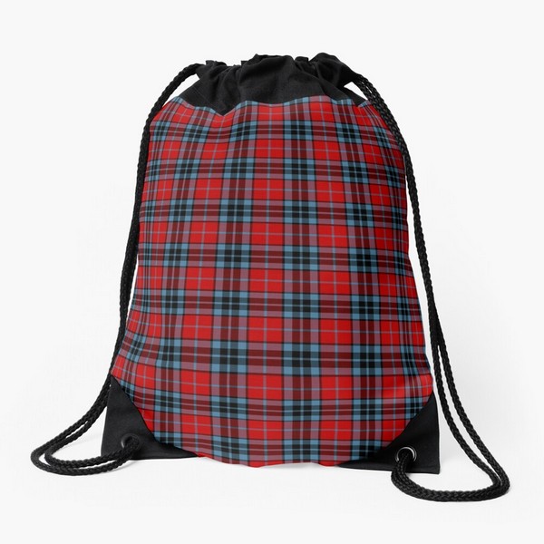 Thompson tartan drawstring bag