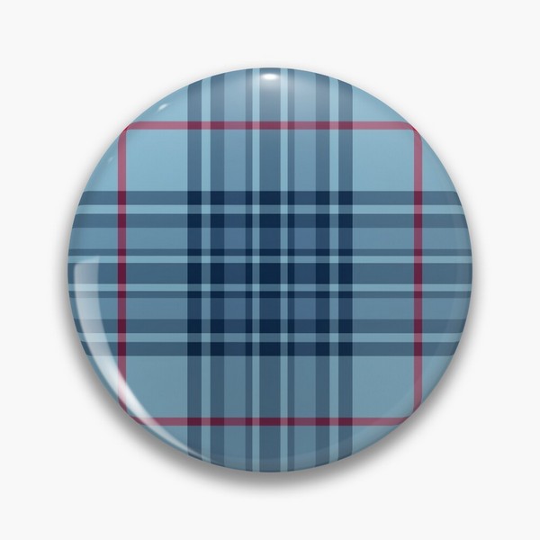 Clan Thorburn tartan pinback button