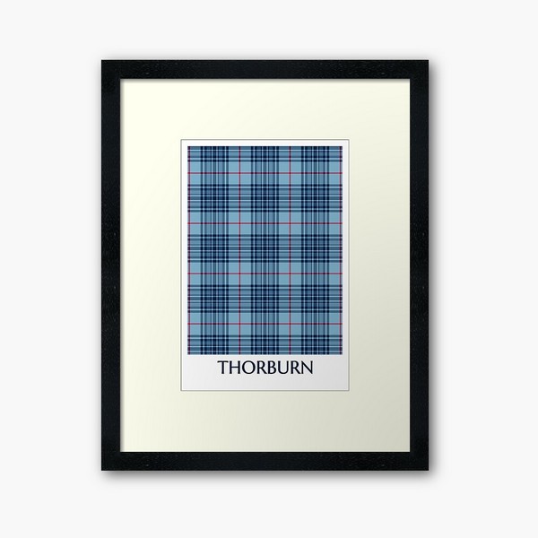 Clan Thorburn tartan framed print