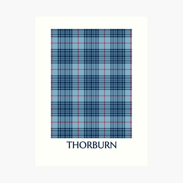 Clan Thorburn tartan art print
