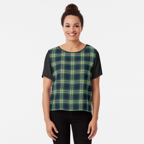 Clan Todd tartan chiffon top