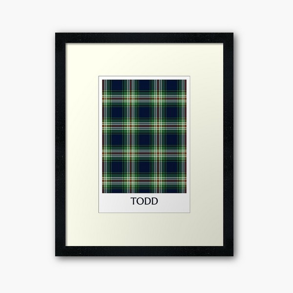 Clan Todd Tartan Framed Print